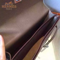 HERMES-00010-2 時尚經典款男士卡其色原版togo皮手提公文包