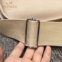 HERMES-00011 時尚打孔款伊夫寧系列白色原版togo皮單肩斜挎包