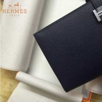 HERMES-00013-7 秋冬新款H扣西裝夾系列原版Epsom皮錢包