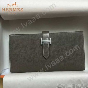 HERMES-00013-2 秋冬新款H扣西裝夾系列原版Epsom皮錢包