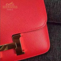 HERMES-00015-2 秋冬新款Hermes雙層原版皮constance康斯坦系列空姐包