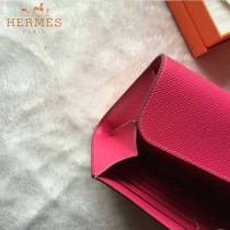 HERMES-0001-7 潮流新款Constance系列EPSOM唇膏粉原版皮手拿包長款錢包