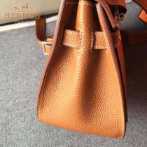 HERMES-0009-5 潮流百搭吉普賽系列土黃色原版togo皮單肩斜挎包