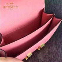 HERMES-00015-5 秋冬新款Hermes雙層原版皮constance康斯坦系列空姐包