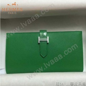 HERMES-00013-9 秋冬新款H扣西裝夾系列原版Epsom皮錢包