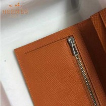 HERMES-00013-8 秋冬新款H扣西裝夾系列原版Epsom皮錢包