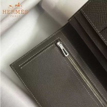 HERMES-00013-2 秋冬新款H扣西裝夾系列原版Epsom皮錢包