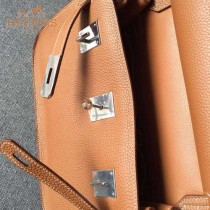 HERMES-0009-5 潮流百搭吉普賽系列土黃色原版togo皮單肩斜挎包