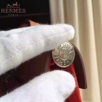 HERMES-0007-11 時尚新款herbag系列原單唇膏粉帆布配土黃色牛皮大號手提單肩包