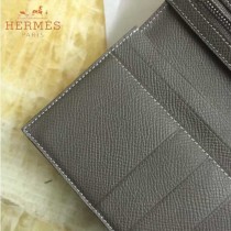 HERMES-00013-2 秋冬新款H扣西裝夾系列原版Epsom皮錢包