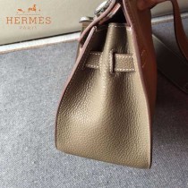 HERMES-0009-3 潮流百搭吉普賽系列卡其色原版togo皮單肩斜挎包