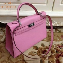 HERMES-00022-23 秋冬新款HERMES凱利kelly系列原版十字紋牛皮手提單肩包