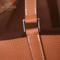 HERMES-00024-7 秋冬新款HERMES原版Togo皮手提水桶包