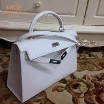 HERMES-00022-14 秋冬新款HERMES凱利kelly系列原版十字紋牛皮手提單肩包