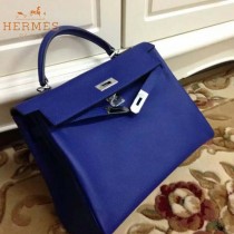 HERMES-00022-29 秋冬新款HERMES凱利kelly系列原版十字紋牛皮手提單肩包