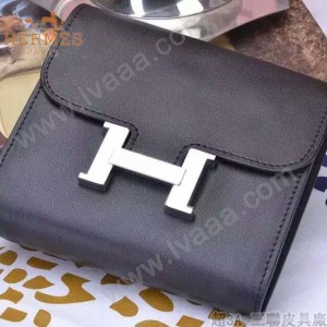HERMES-00026-9 秋冬新款HERMES原版皮swif康斯坦短夾