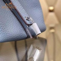 HERMES-00024-3 秋冬新款HERMES原版Togo皮手提水桶包