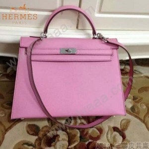 HERMES-00022-23 秋冬新款HERMES凱利kelly系列原版十字紋牛皮手提單肩包