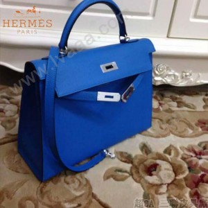 HERMES-00022-21 秋冬新款HERMES凱利kelly系列原版十字紋牛皮手提單肩包