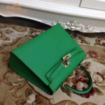 HERMES-00022-6 秋冬新款HERMES凱利kelly系列原版十字紋牛皮手提單肩包