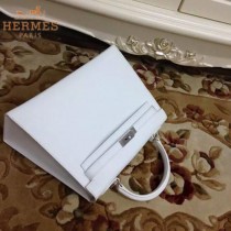 HERMES-00022-14 秋冬新款HERMES凱利kelly系列原版十字紋牛皮手提單肩包