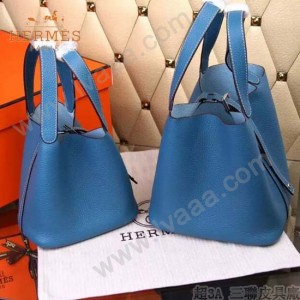 HERMES-00024-5 秋冬新款HERMES原版Togo皮手提水桶包