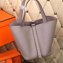 HERMES-00024-8 秋冬新款HERMES原版Togo皮手提水桶包