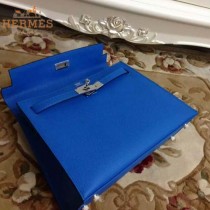HERMES-00022-21 秋冬新款HERMES凱利kelly系列原版十字紋牛皮手提單肩包