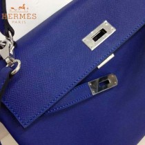 HERMES-00022-29 秋冬新款HERMES凱利kelly系列原版十字紋牛皮手提單肩包