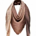 LV圍巾-7-3 熱銷明星高圓圓同款漸變色系列原單羊絨真絲披肩圍巾
