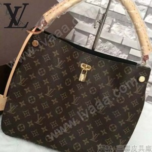 LV M41620-2 專櫃最新款女士GAIA經典老花配黑色內裡手提單肩包購物袋