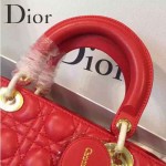 Dior-12-3 人氣熱銷迪奧LADY DIOR戴妃包系列5格原版小羊皮手提單肩包