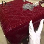 Dior-23-1 經典時尚新款迪奧7格大號原版牛漆皮戴妃包