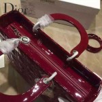 Dior-23-1 經典時尚新款迪奧7格大號原版牛漆皮戴妃包