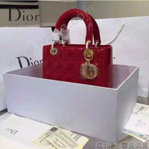 Dior-26-8 經典時尚新款迪奧原版漆皮5格戴妃