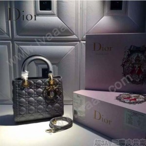 Dior-27 人氣熱銷經典迪奧5格原版羊皮戴妃包