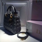 Dior-27 人氣熱銷經典迪奧5格原版羊皮戴妃包