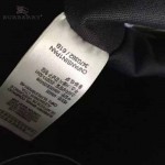 BURBERRY 5001176-2 傳統工藝復古House Check帆布配黑色皮中號保齡球包