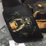 GIVENCHY-0011 專櫃官方版經典款惡犬圖案十字紋大容量購物袋