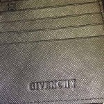 GIVENCHY-006-3 時尚商務新款74數字圖案十字紋大容量手拿包錢包