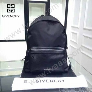 GIVENCHY-004-3 原單降落傘面料配牛皮雙肩包休閒背包