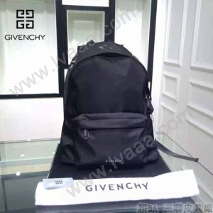 GIVENCHY-004 原單五角星圖案降落傘面料配牛皮雙肩包休閒背包