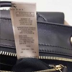 BURBERRY 39907601-2 秋冬時尚新款Canvas格紋原版皮系列托特包