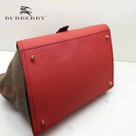 BURBERRY 39907601 秋冬時尚新款Canvas格紋原版皮系列托特包