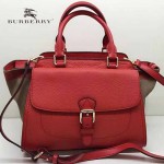 BURBERRY 39907601 秋冬時尚新款Canvas格紋原版皮系列托特包