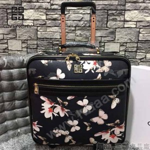 GIVENCHY-001 歐美朋克風新款蝴蝶圖案十字紋16寸標準登機箱拉桿箱