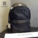 GIVENCHY-004-5 原單五角星圖案降落傘面料配牛皮雙肩包休閒背包