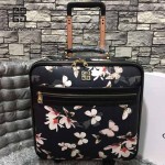 GIVENCHY-001 歐美朋克風新款蝴蝶圖案十字紋16寸標準登機箱拉桿箱