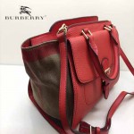BURBERRY 39907601 秋冬時尚新款Canvas格紋原版皮系列托特包