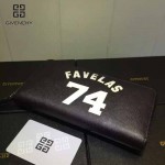 GIVENCHY-006-3 時尚商務新款74數字圖案十字紋大容量手拿包錢包